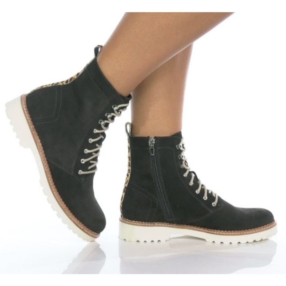 NEW DOLCE VITA Avena Suede Combat Boots